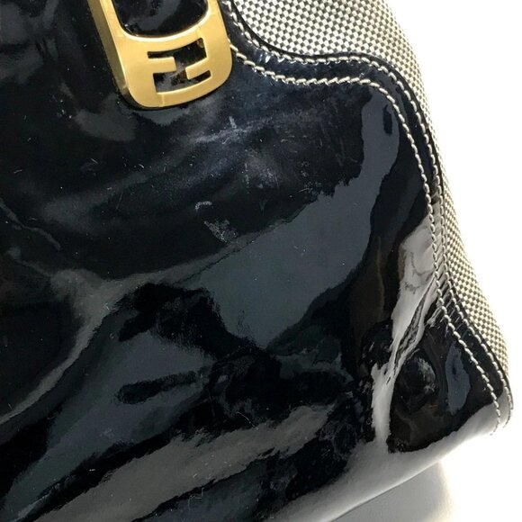 FENDI Enamel Crossbody Shoulder chameleon 2WAY Shoulder Bag Hand Bag - Picture 7 of 16